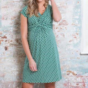 JoJo Maman Bébé Maternity/Nursing Spot Twist Dress